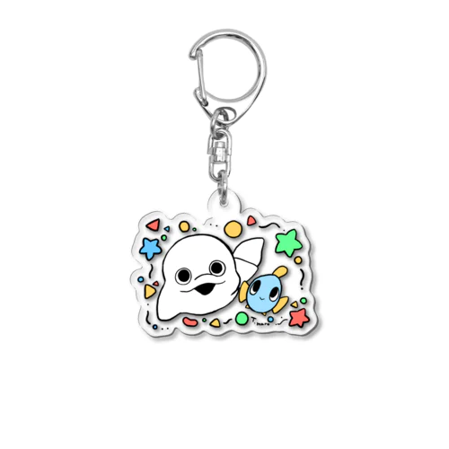 まろとおさかなさん Acrylic Key Chain