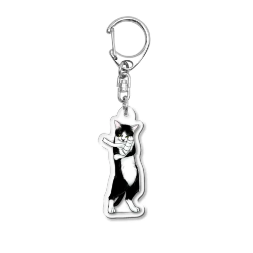 闇属性の猫 Acrylic Key Chain