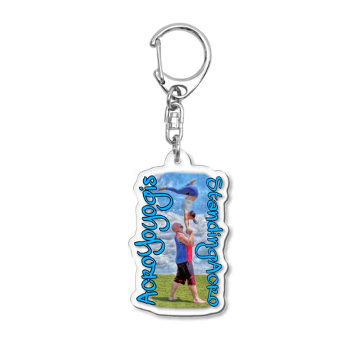 Acroyoyogis StandingAcro7 Acrylic Key Chain