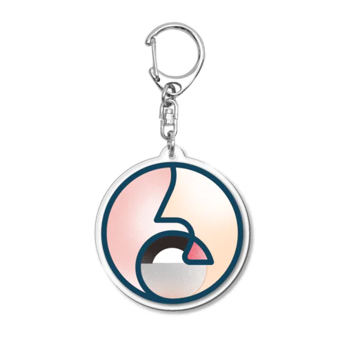 (•ө•)文鳥吸引👃（さくら） Acrylic Key Chain