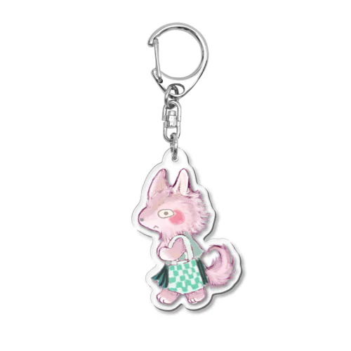 オオカミのウルフル Acrylic Key Chain