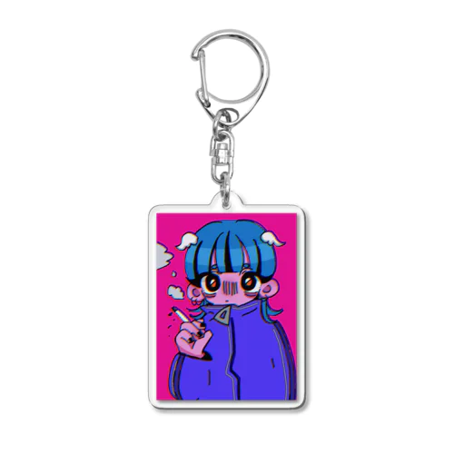 サブカルちゃん煙草吸うの⁉️ Acrylic Key Chain