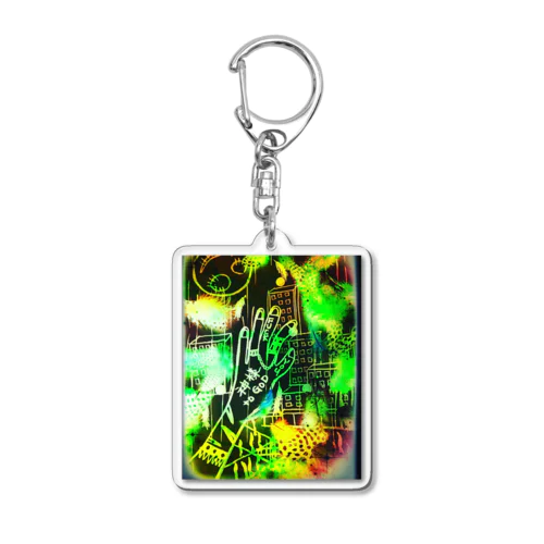 神様KAMISAMA グリーン Acrylic Key Chain