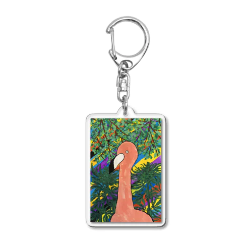 フラミンゴ Acrylic Key Chain