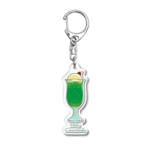 メロンクリームソーダ Acrylic Key Chain