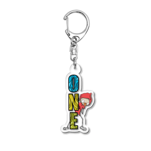 One Acrylic Key Chain