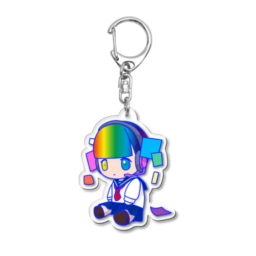 ゲーミングヘッドホンちゃん Acrylic Key Chain