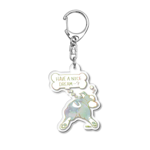 ミニチュアシュナウザー・こじのおちり Acrylic Key Chain