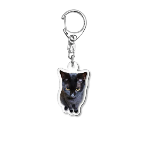 黒猫2 Acrylic Key Chain