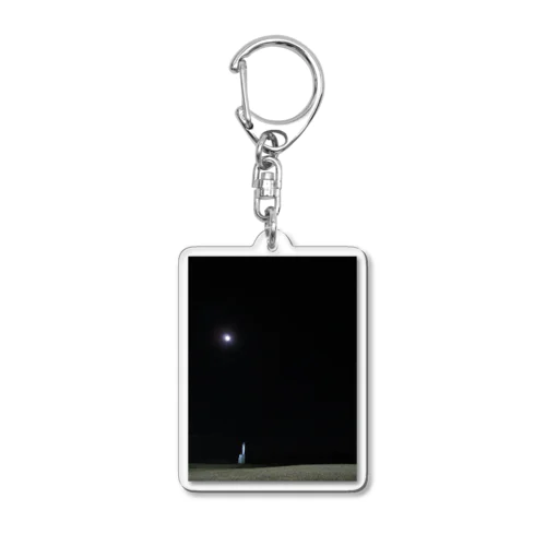 夜に光る灯台 Acrylic Key Chain