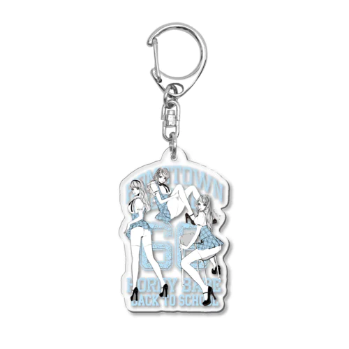 NAUGHTY SCHOOLGIRLS 0560 B柄 Acrylic Key Chain