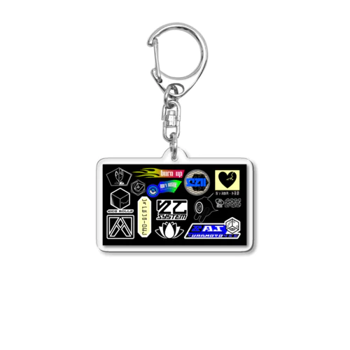 Sai:ステッカー風デザインアイテム Acrylic Key Chain