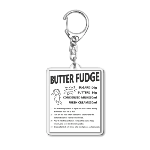 BUTTER FUDGE RECIPE Acrylic Key Chain