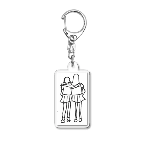 친구 friend Acrylic Key Chain