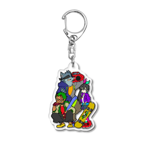 お外の裏側 Acrylic Key Chain