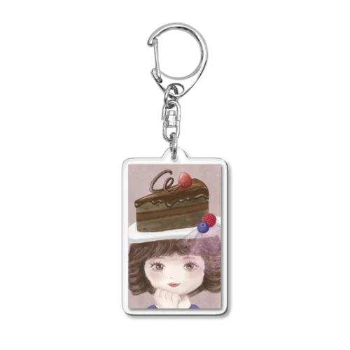 チョコハットガール Acrylic Key Chain