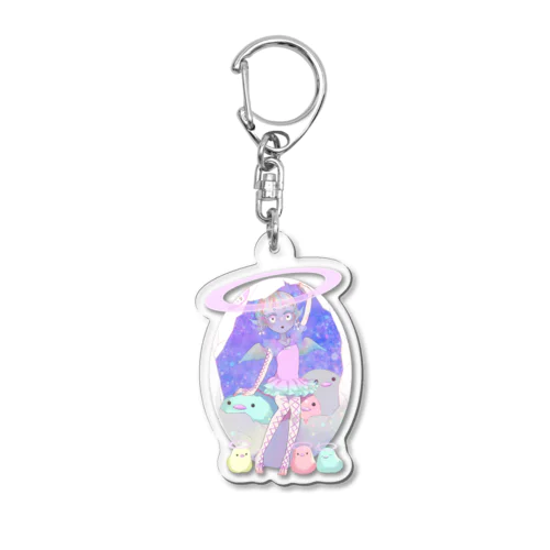 夢見るひよこ天使 Acrylic Key Chain
