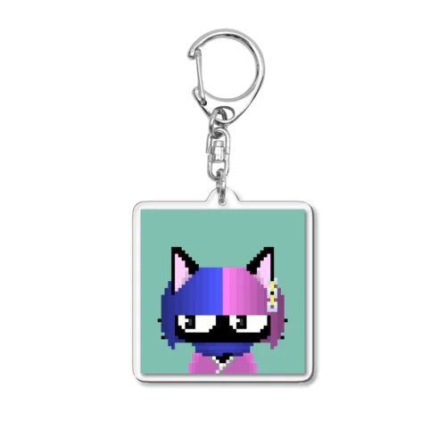 Grumpy kittens #034 Acrylic Key Chain