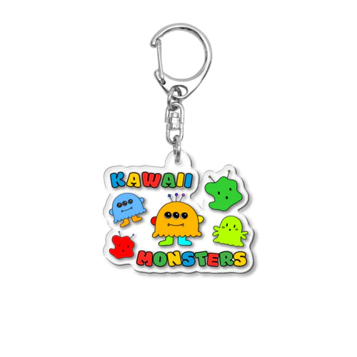 Kawaii Monsters | カラフルポップロゴ ver. Acrylic Key Chain