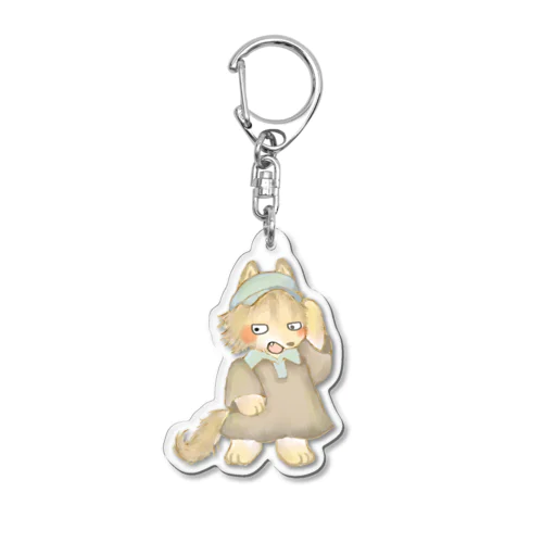 オオカミのウルフル Acrylic Key Chain