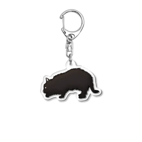 忍び歩き黒猫 Acrylic Key Chain