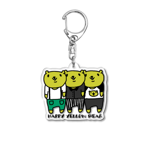 スリーベアー　カラフル Acrylic Key Chain