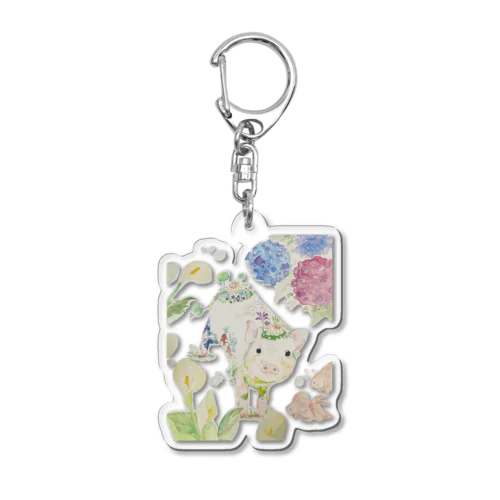 ミニブタちゃん Acrylic Key Chain