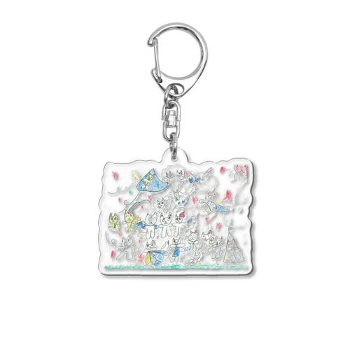 ニャ〜 Acrylic Key Chain