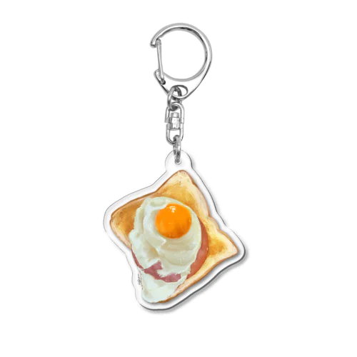 Ham and Egg Acrylic Key Chain