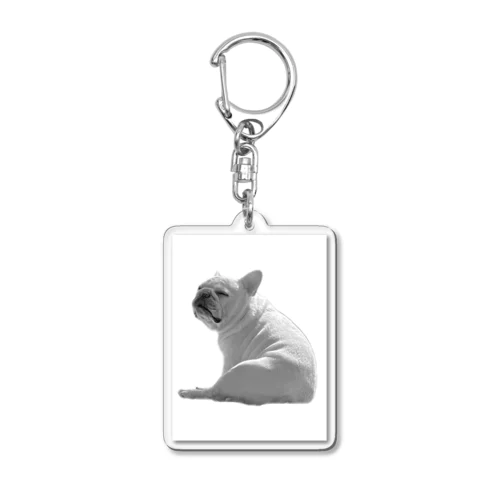 座り犬 Acrylic Key Chain