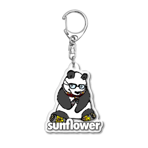 sunflower Cheeseくん Acrylic Key Chain