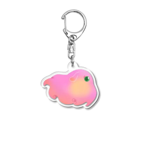 スパンコール🙂よこがお Acrylic Key Chain