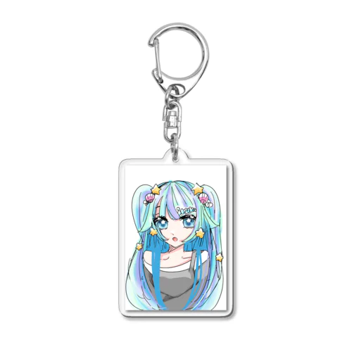 いるかと貝がら Acrylic Key Chain