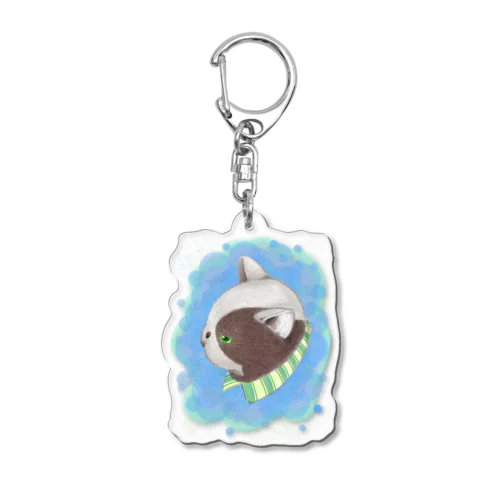 さいわいのねこ　ジョバンニ Acrylic Key Chain