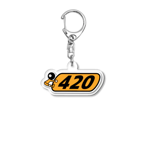 Bicライター風 420 Acrylic Key Chain