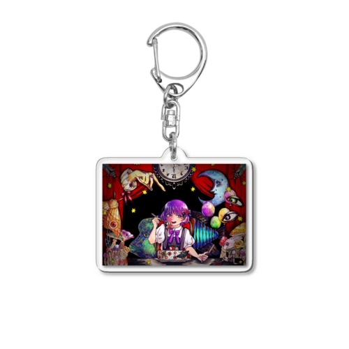 脳内時計はいつも3時。 Acrylic Key Chain