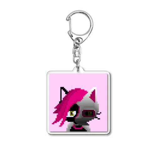 Grumpy kittens #035 Acrylic Key Chain