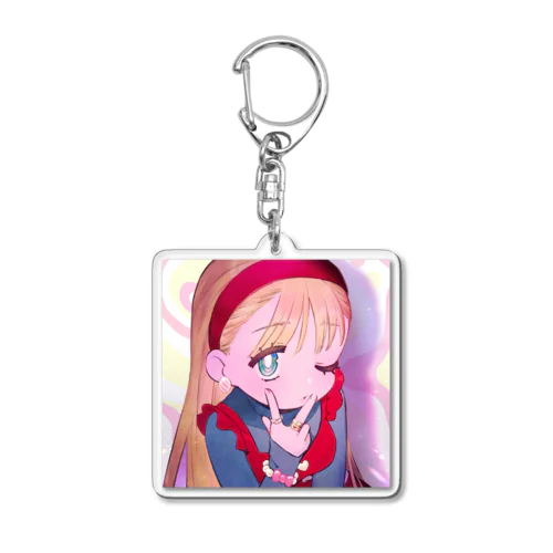 ピース女の子 Acrylic Key Chain