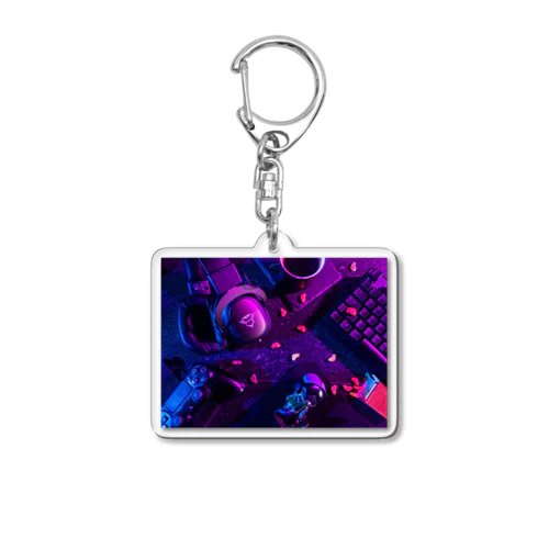 ゲーム依存症 Acrylic Key Chain