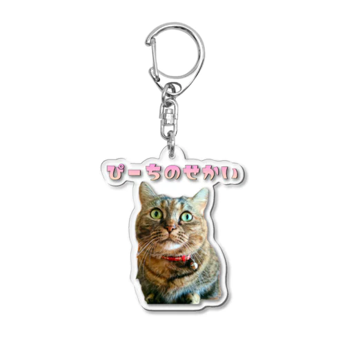 ぴーちのせかいアクリルキーホルダー Acrylic Key Chain