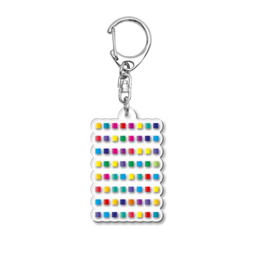 アートなカラーチャート Acrylic Key Chain