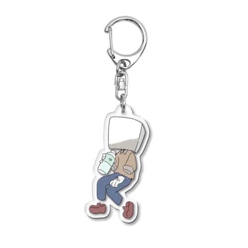 アイスと夏とペットボトル（かちょー） Acrylic Key Chain