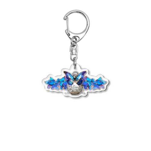 モルフォ時計01 Acrylic Key Chain