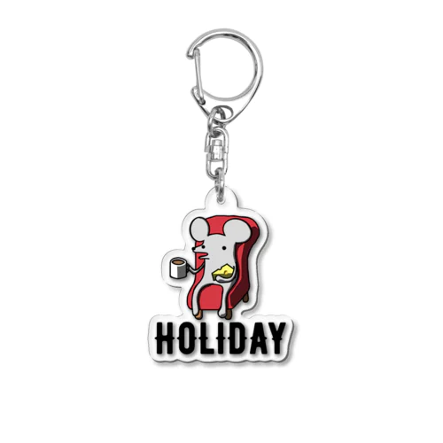 休日のネズミくん Acrylic Key Chain