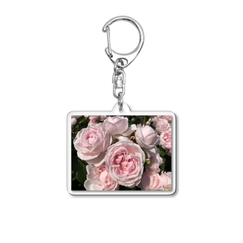 薄いピンクの薔薇 Acrylic Key Chain