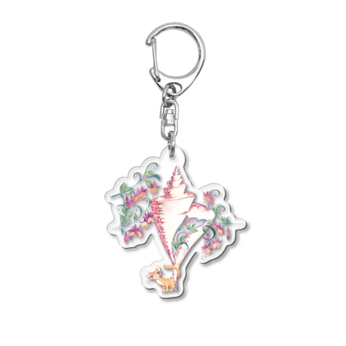 トラねこくんの夏 Acrylic Key Chain