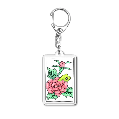 花札風_D Acrylic Key Chain