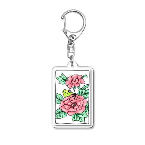 花札風_C Acrylic Key Chain