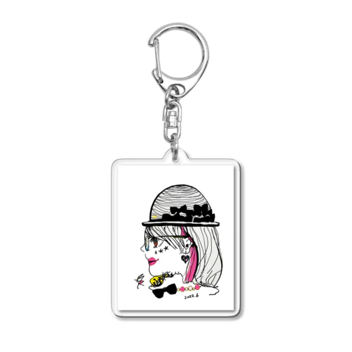 道化のみかちゃん Acrylic Key Chain