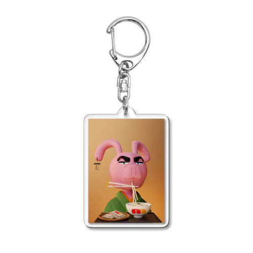 ピックバニーｘうどん Acrylic Key Chain